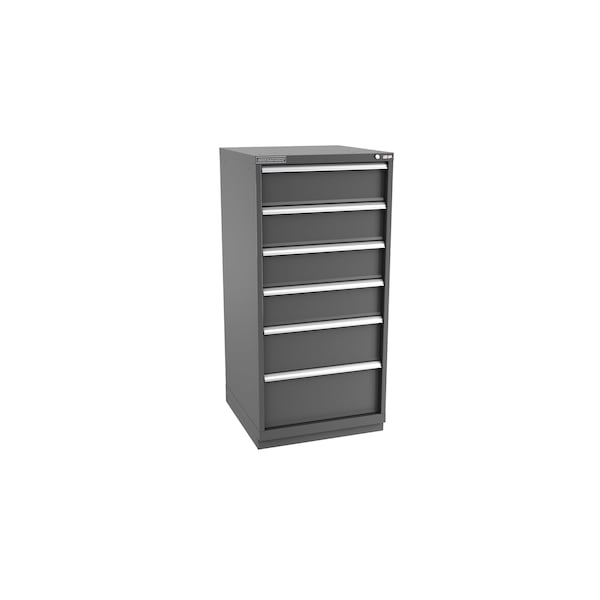 Champion Tool Storage Modular Drawer Cabinet, 6 Drawer, Dark Gray, Steel, 28 in W x 28-1/2 in D x 59-1/2 in H S27000601ILCFTB-DG - main